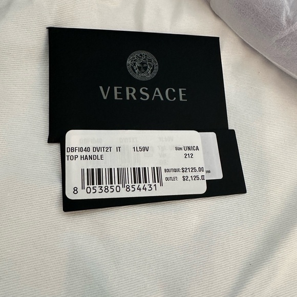 NWT Versace La Medusa Purple Shoulder Bag - Picture 9 of 10